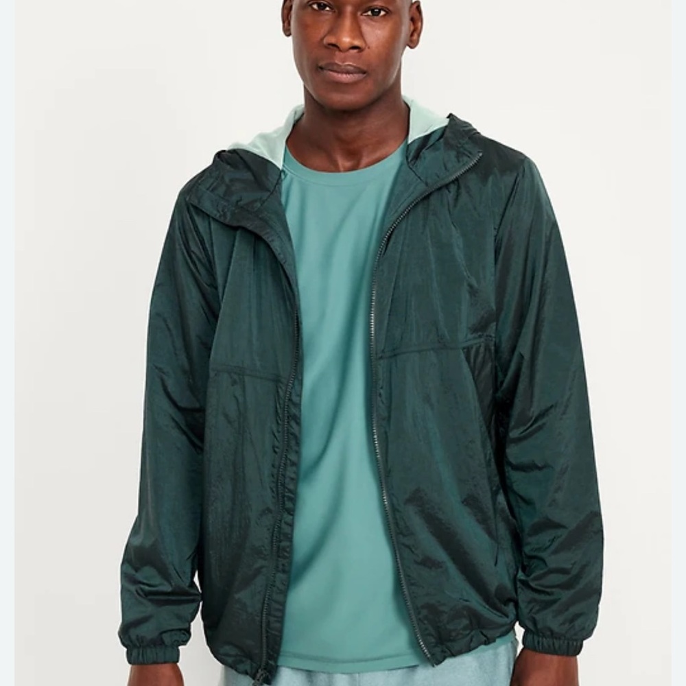 Old Navy Forest Green Windbreaker